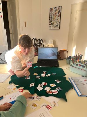 Orły Polskie dzieci podczas zajęć w Klubiku Orzełki Luzern