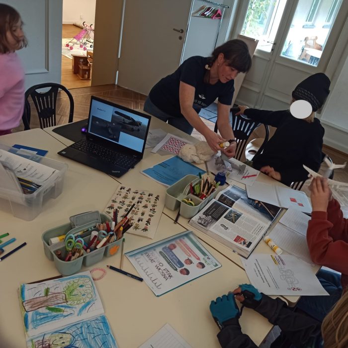 Polskie dzieci podczas zajęć w Klubiku Orzełki Luzern