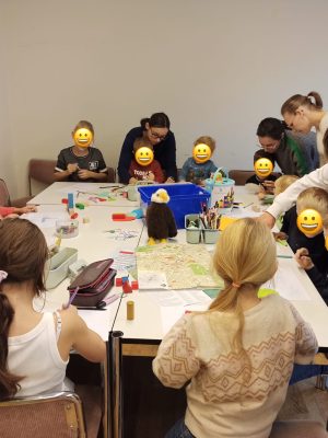 Polskie dzieci podczas zajęć w Klubiku Orzełki Luzern