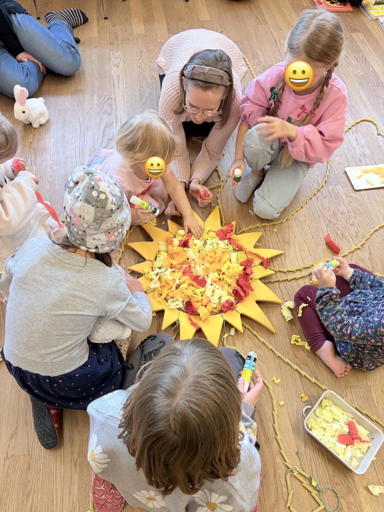 Polskie dzieci podczas zajęć w Klubiku Orzełki Luzern