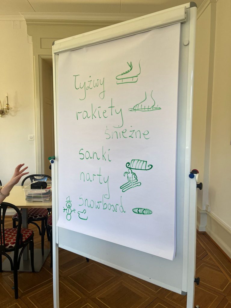 Polskie dzieci podczas zajęć w Klubiku Orzełki Luzern