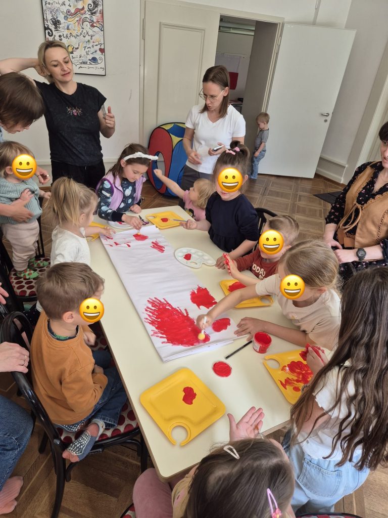 Polskie dzieci podczas zajęć w Klubiku Orzełki Luzern